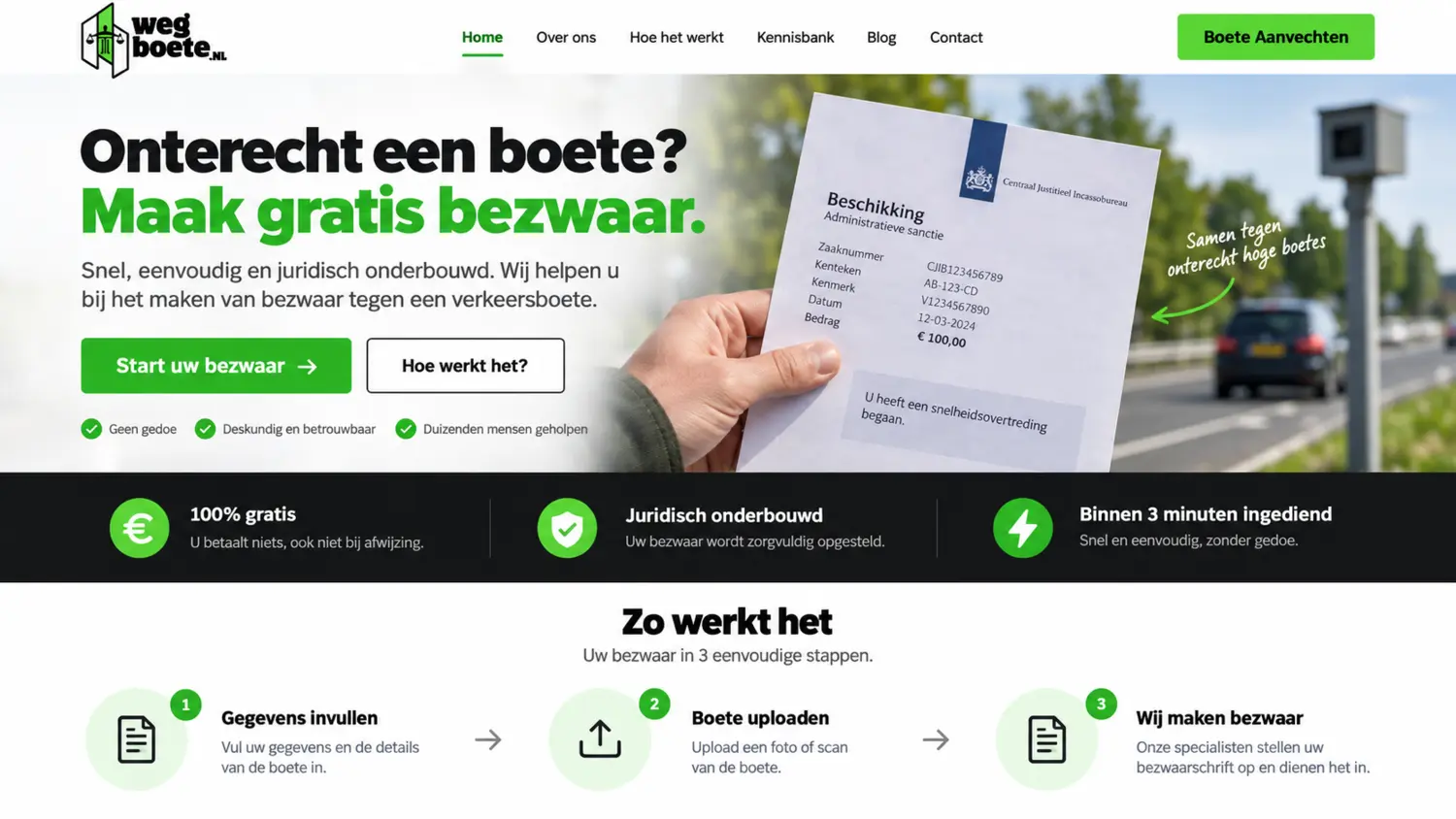 Websiteproject Wegboete