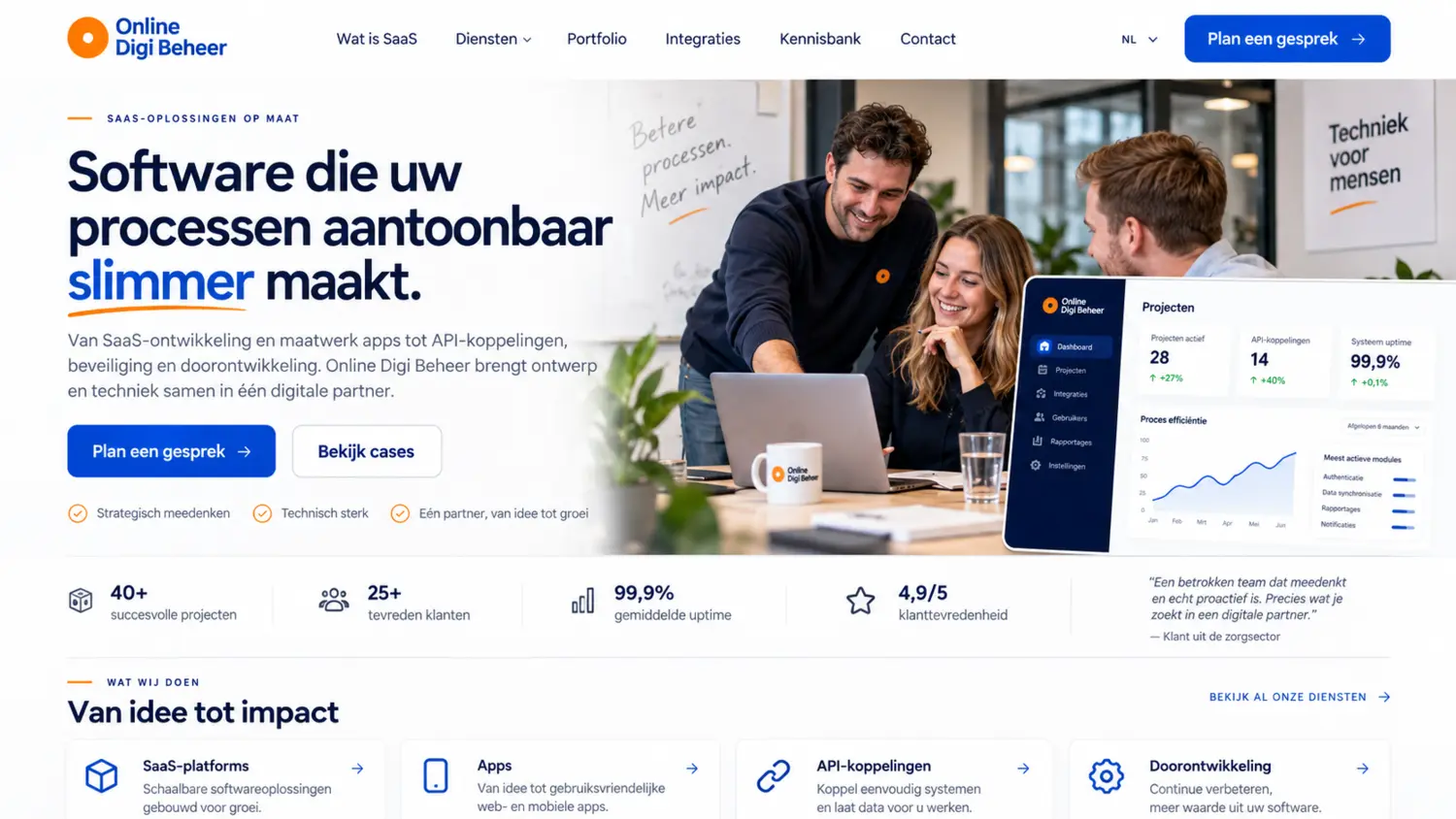 Websiteproject Online Digi Beheer