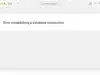 WordPress Error Establishing a Database Connection